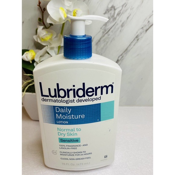 LUBRIDERM Bath & Body Lubriderm Daily Moisture Lotion Sensitive Normal To Dry Skin 6 Fl Oz